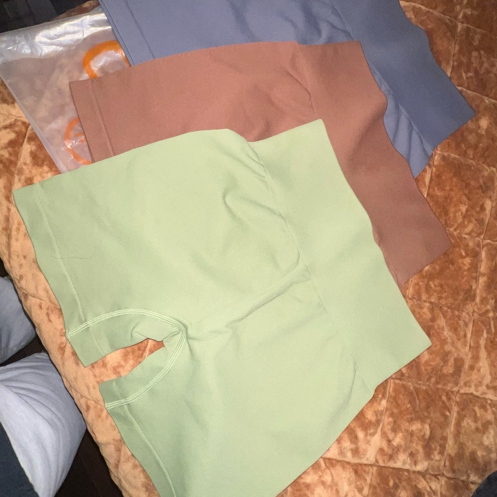 Stylish Women's Shorts - Green, Brown, Blue